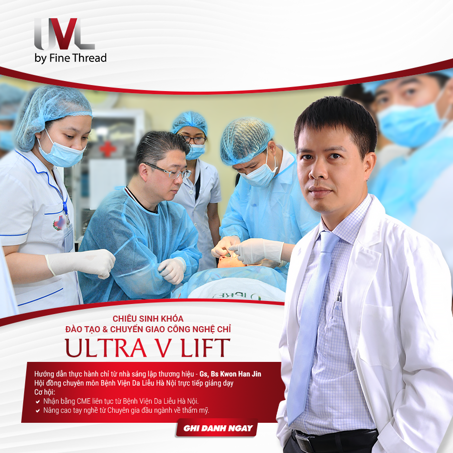 Bệnh viện Da liễu Hà Nội mở khóa chiêu sinh đào tạo & chuyển giao công nghệ chỉ Ultra V Lift.
