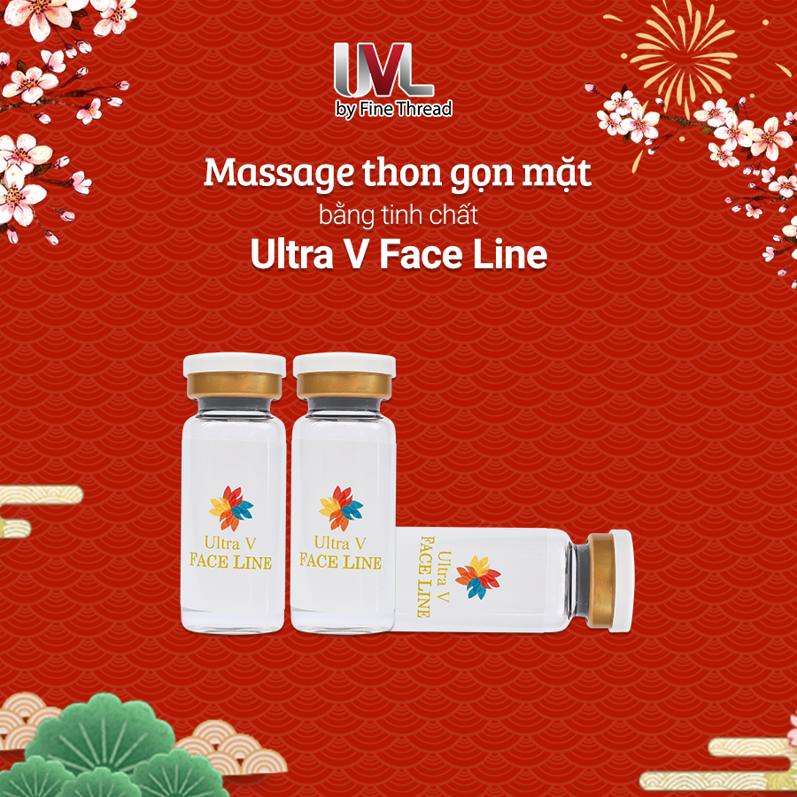 Massage thon gọn mặt bằng tinh chất Ultra Face Line