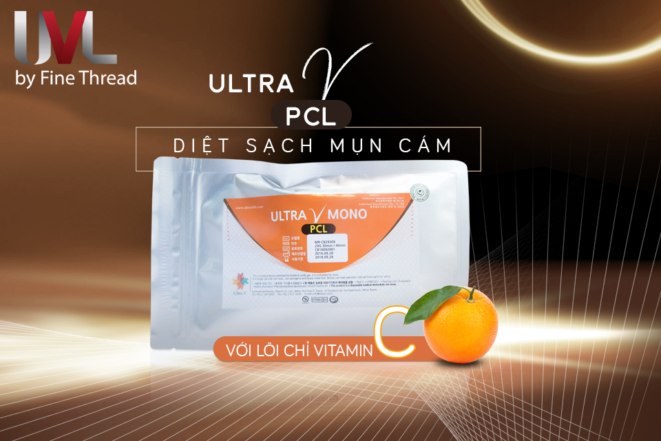 Thế hệ chỉ mới nhất Ultra V PCL có lõi chỉ chứa Vitamin C